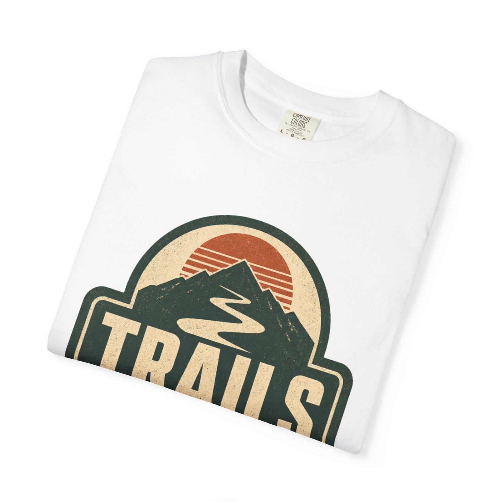 TRAILS ARE MY THERAPY Hiking T-Shirt, Hiker Gift, Outdoor Self Care Tee, Trail Lover Shirt - Image 3
